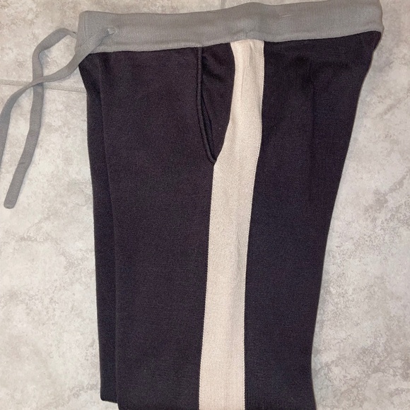 MONROW Color Block Gray/Tan Two-Piece Knit Jogger Set Size S/M - Picture 14 of 15